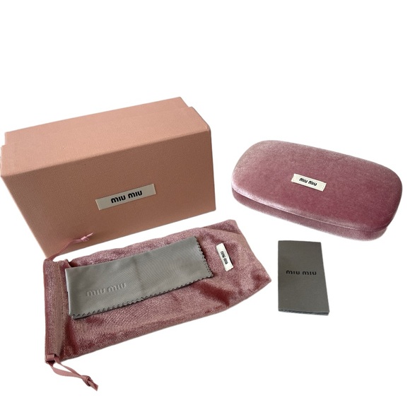 Miu Miu Women’s Sunglasses SMU 03X Cat Eye Gray Lens Blue - Picture 2 of 12